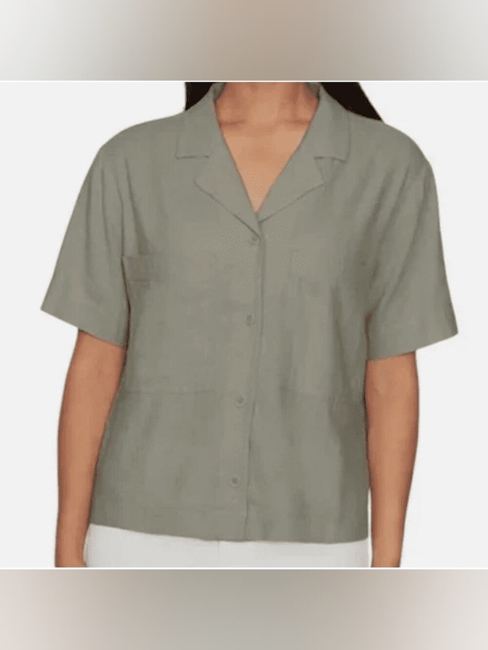 NWT Light Olive Large Button Down Shirt - Buffalo David Bitton